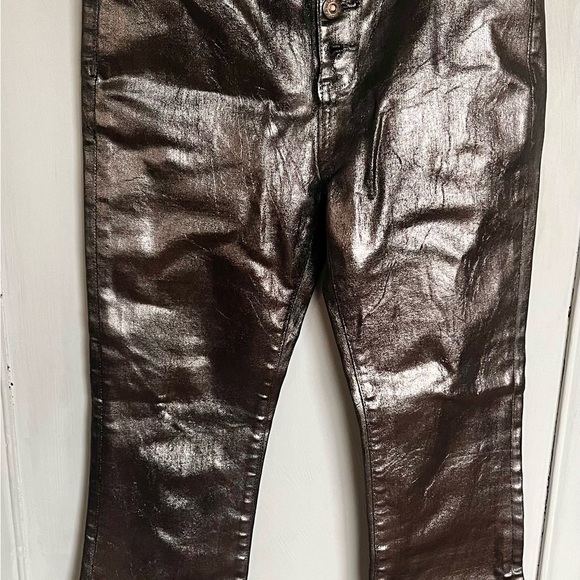 Veronica Beard Carolyn Baby Boot Metallic Jeans - Picture 6 of 8